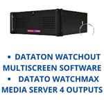 Dataton Watchout Multiscreen software Dataton Watchmax Media server 4 outputs
