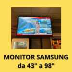 monitor SAMSUNG da 43'' a 98'' per pubblicità in store